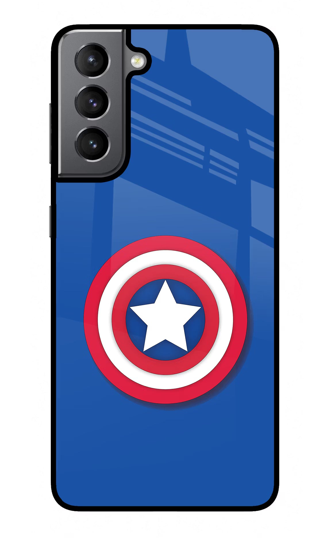 Shield Samsung S21 Glass Case Back Cover by Casekaro