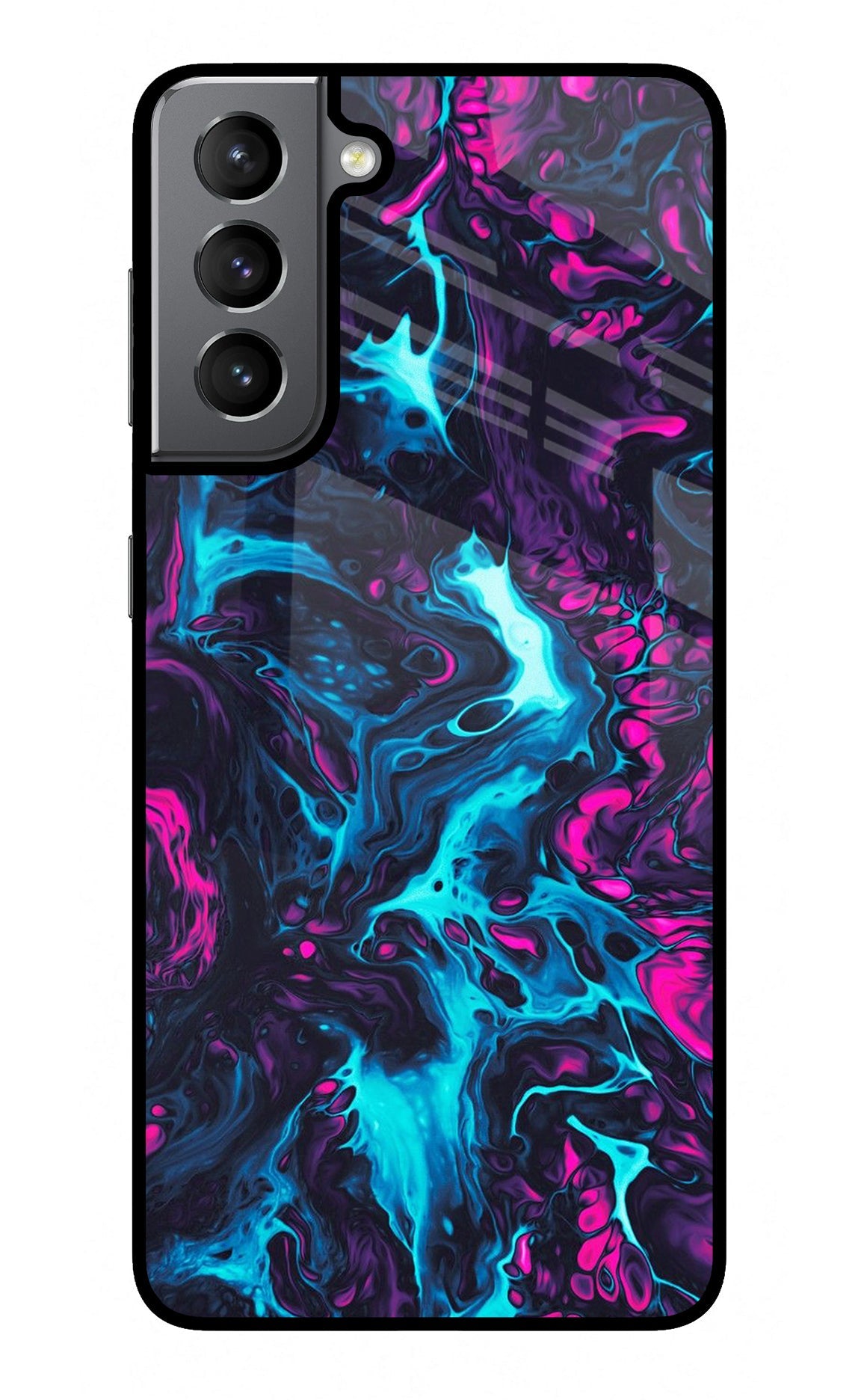 Abstract Samsung S21 Glass Case