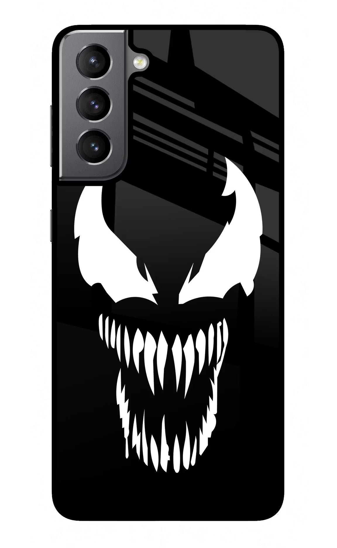 Venom Samsung S21 Glass Case Back Cover by Casekaro
