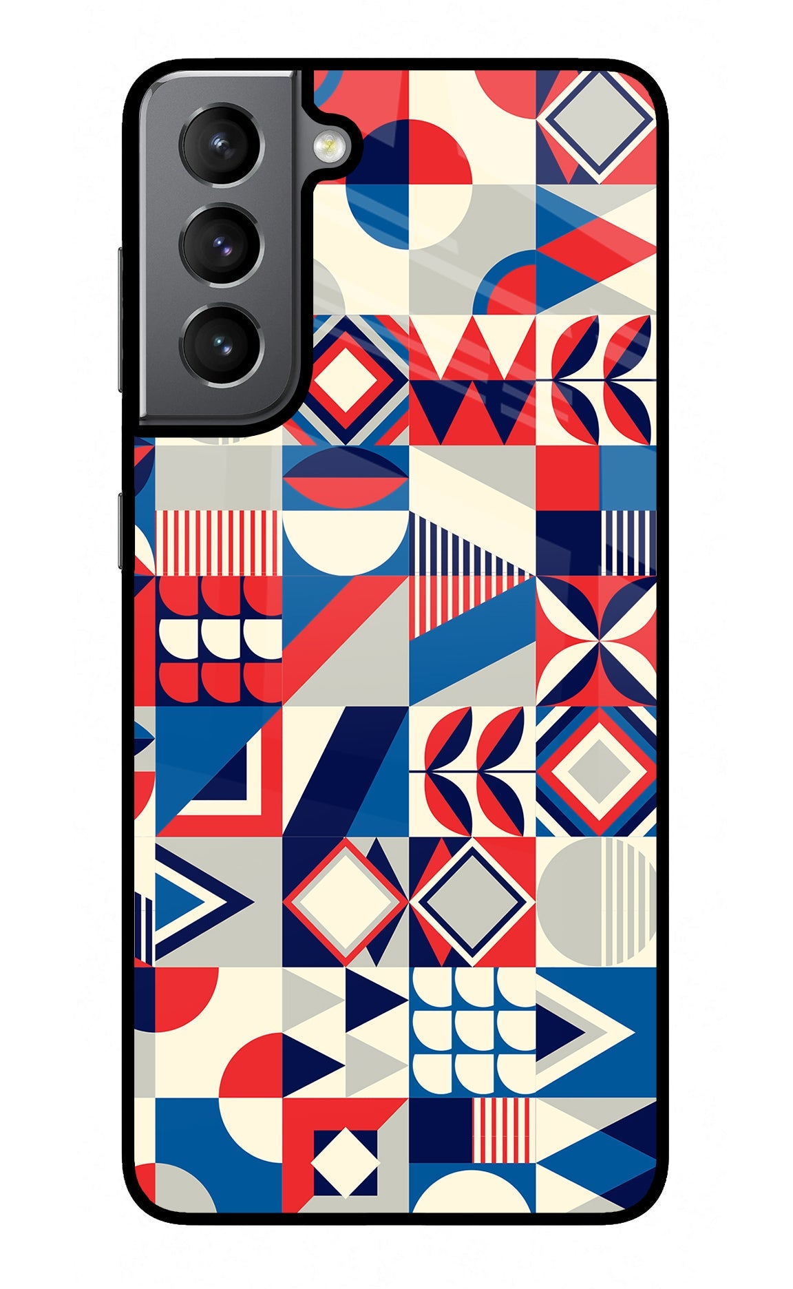 Colorful Pattern Samsung S21 Glass Case