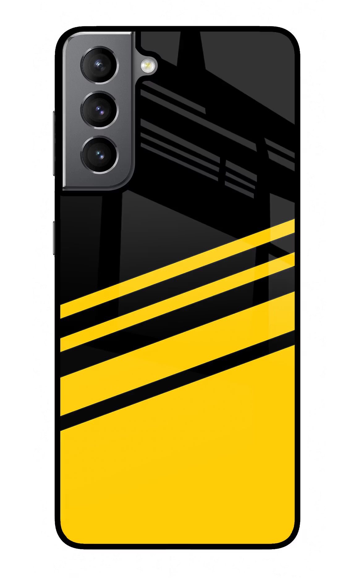 Yellow Shades Samsung S21 Glass Case Back Cover by Casekaro