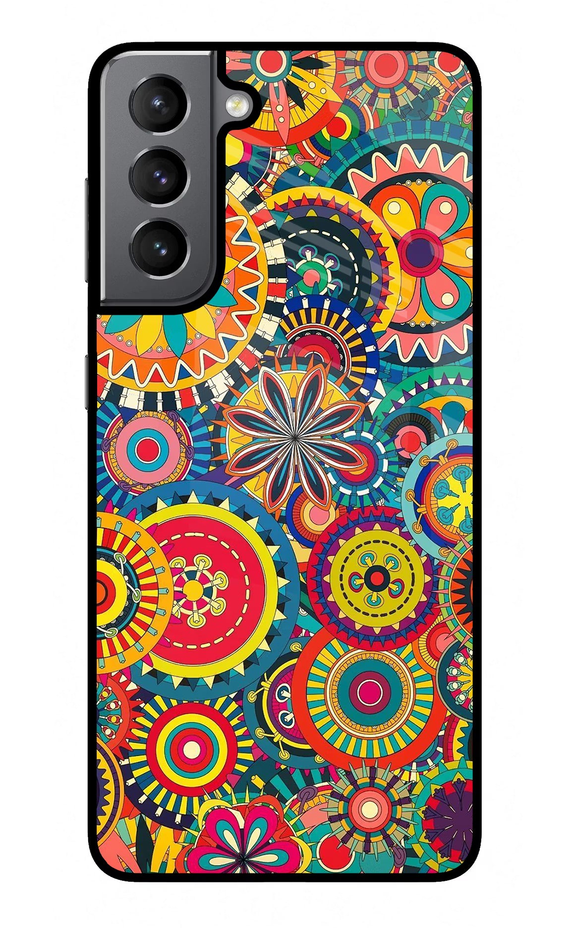 Gol Gol Art Samsung S21 Glass Case Back Cover by Casekaro