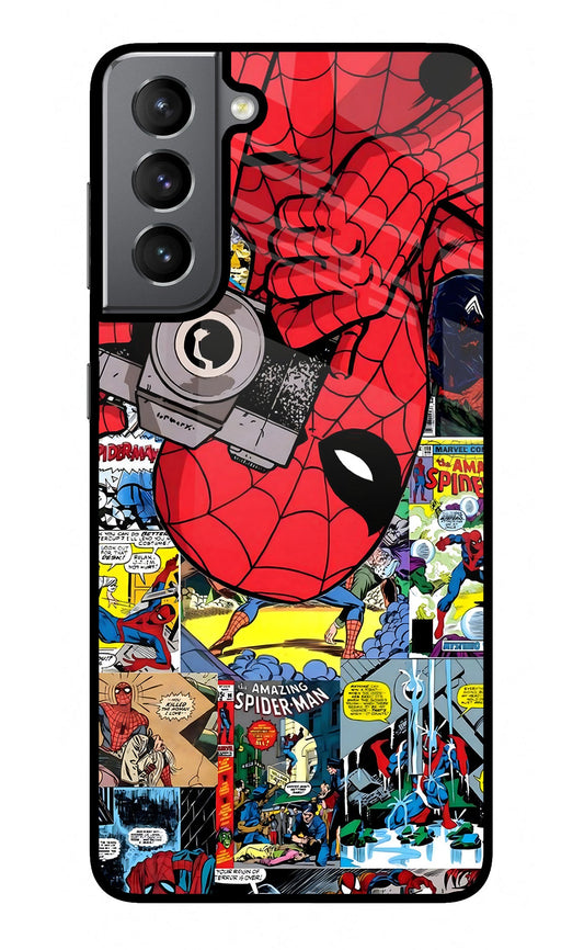 Spider Man Samsung S21 Glass Case