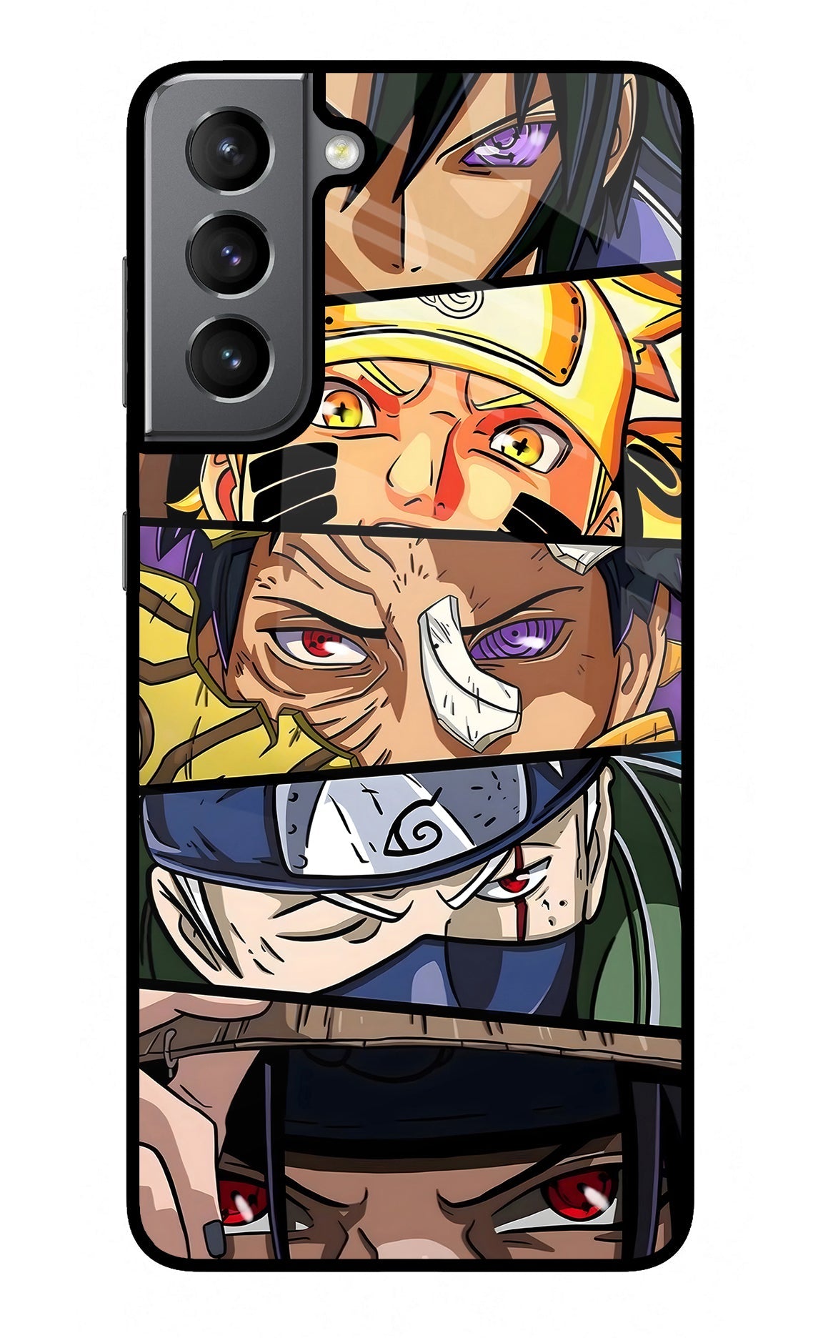 Naruto Character Samsung S21 Glass Case