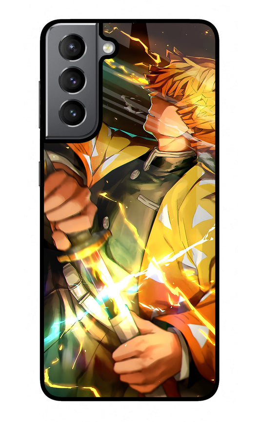 Demon Slayer Samsung S21 Glass Case