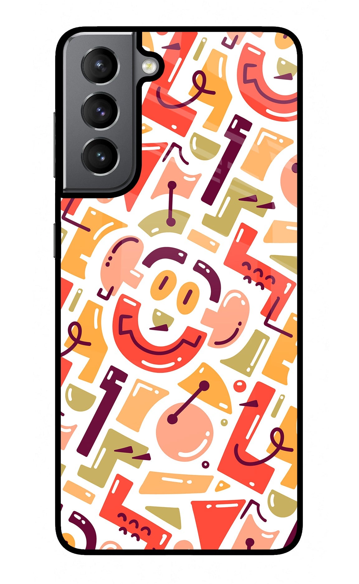 Doodle Pattern Samsung S21 Back Cover