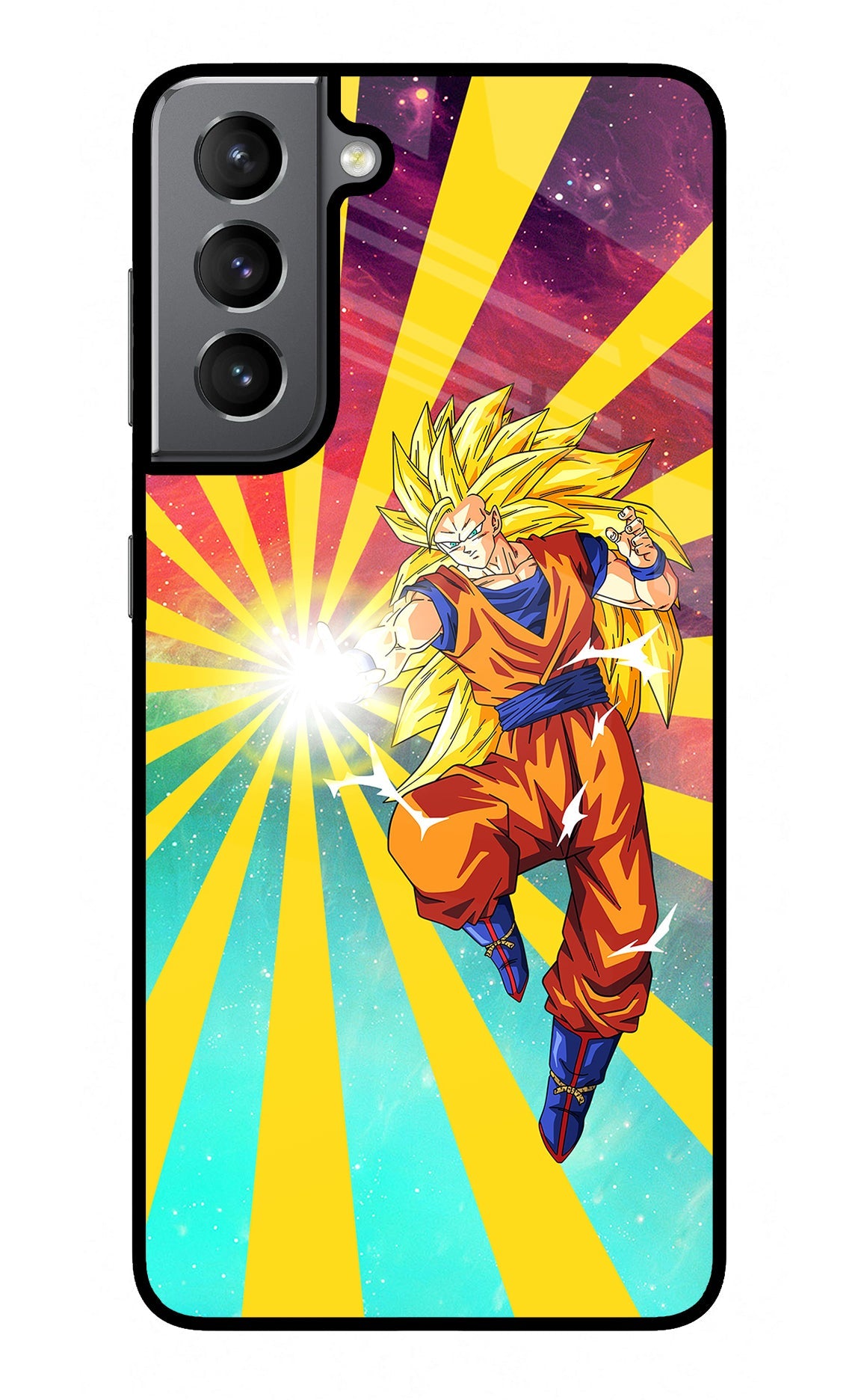 Goku Super Saiyan Samsung S21 Glass Case