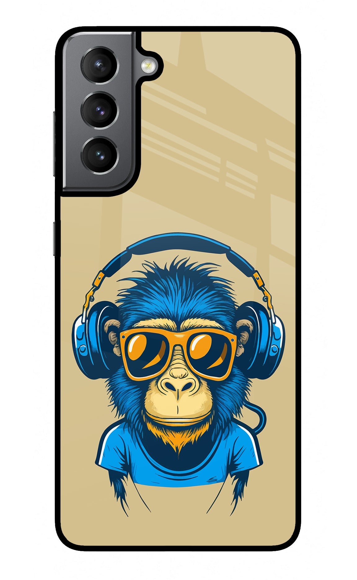 Monkey Headphone Samsung S21 Back Cover