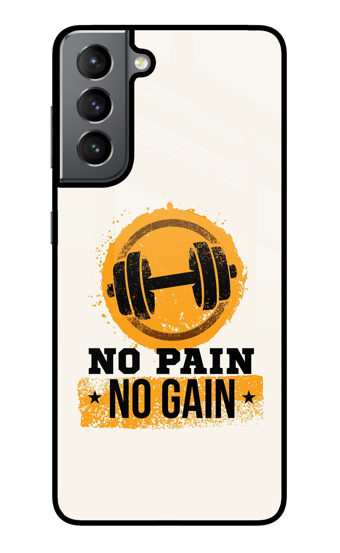 No Pain No Gain Samsung S21 Glass Case