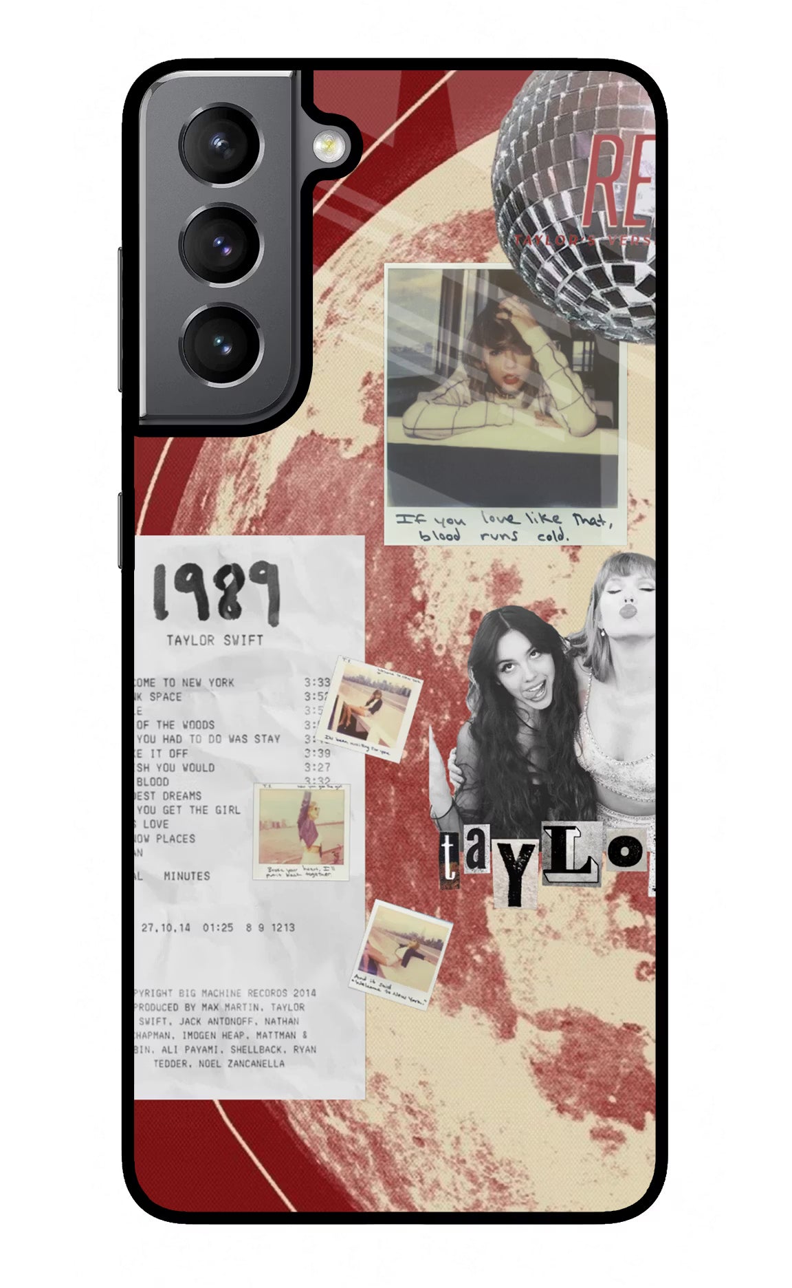 Taylor Swift Samsung S21 Glass Case Back Cover by Casekaro