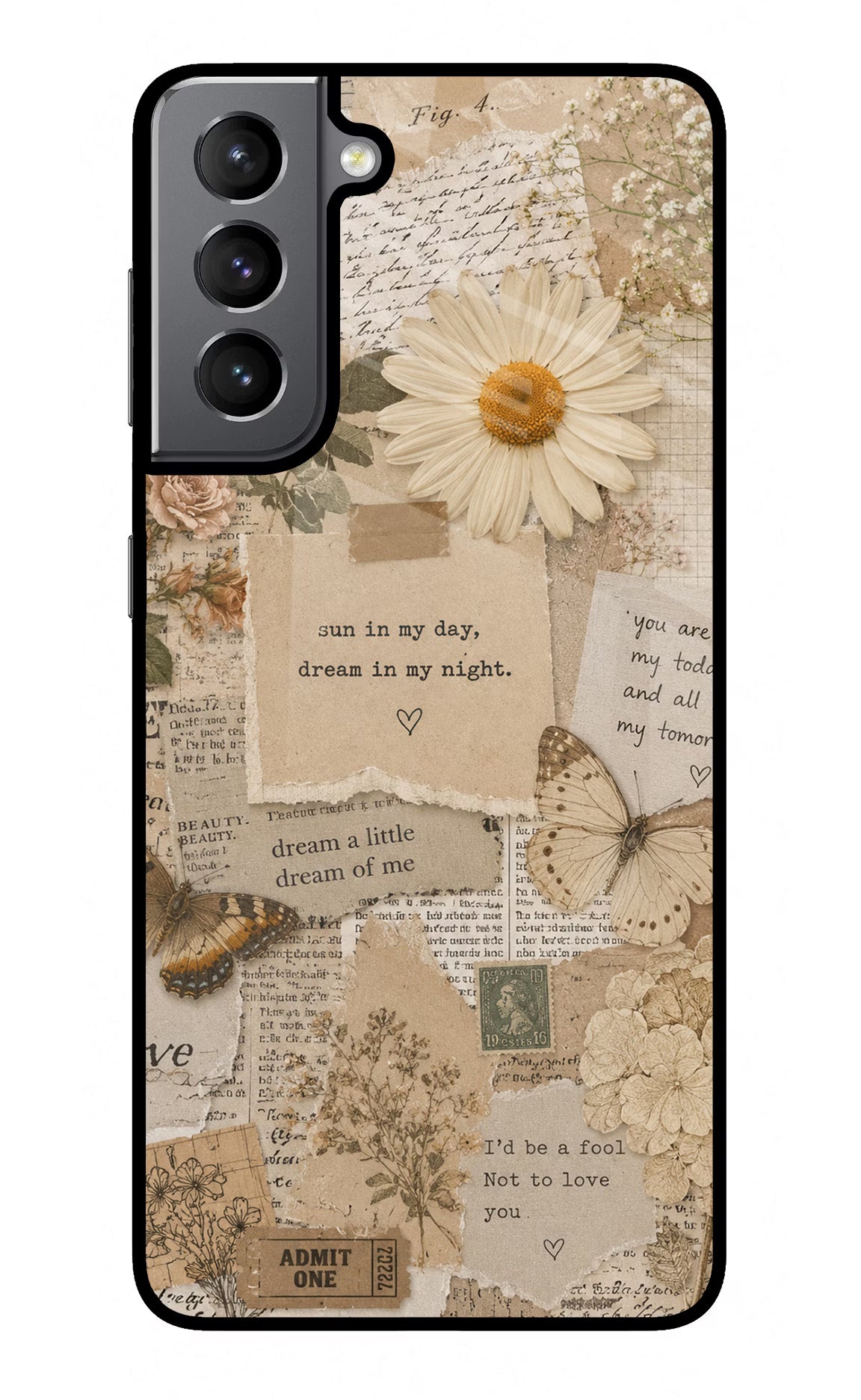 Vintage case Samsung S21 Glass Case