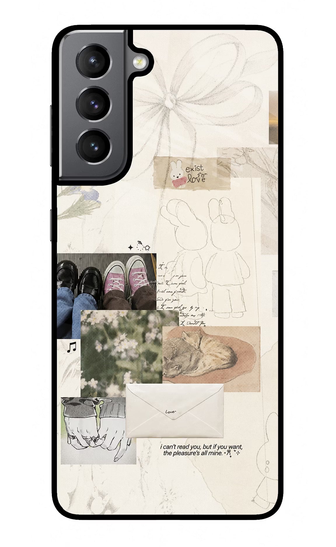 Soft Aesthetic Samsung S21 Glass Case