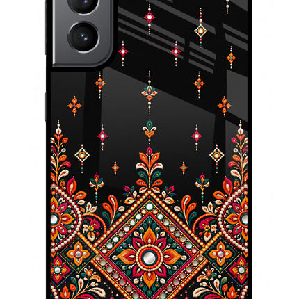 Noir Mehfil Samsung S21 Glass Case