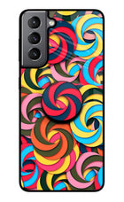 Spiral Pattern Samsung S21 Pop Case by Casekaro