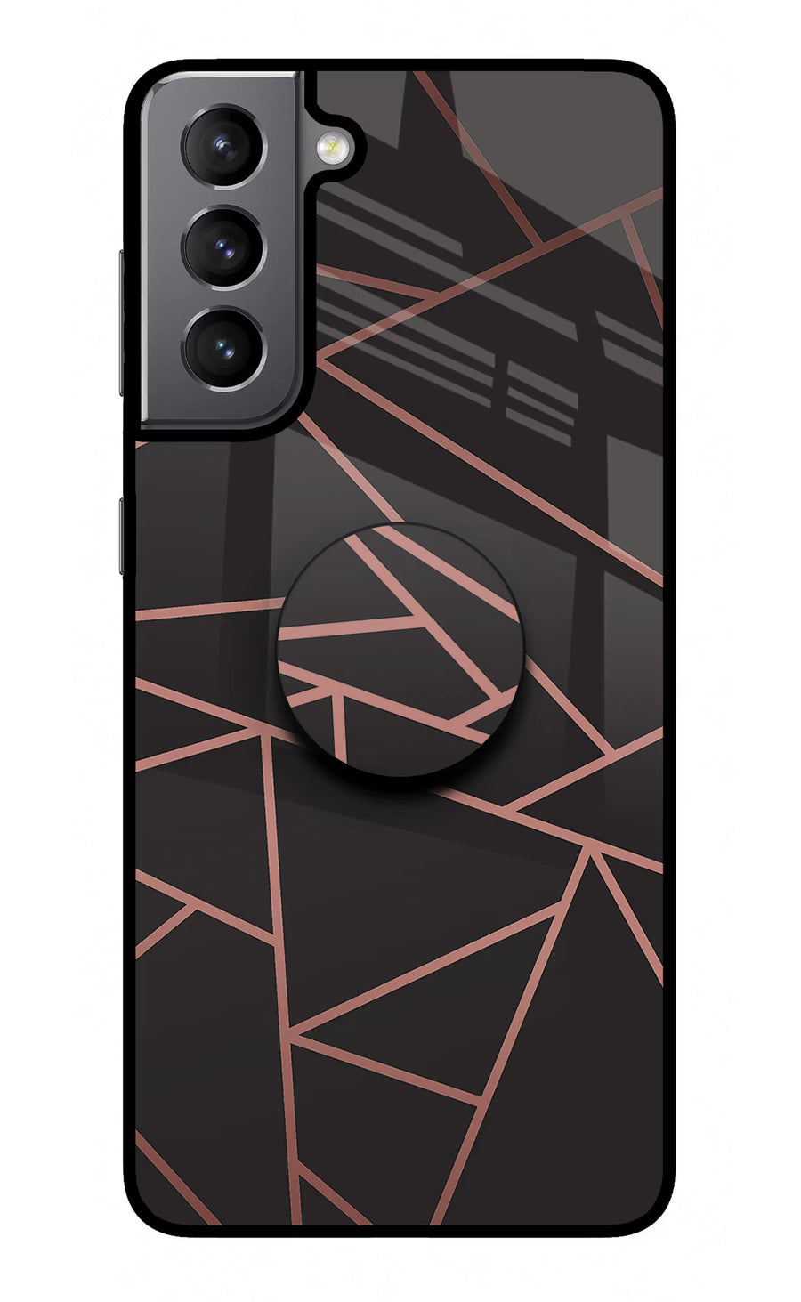Geometric Pattern Samsung S21 Pop Case, Glass case