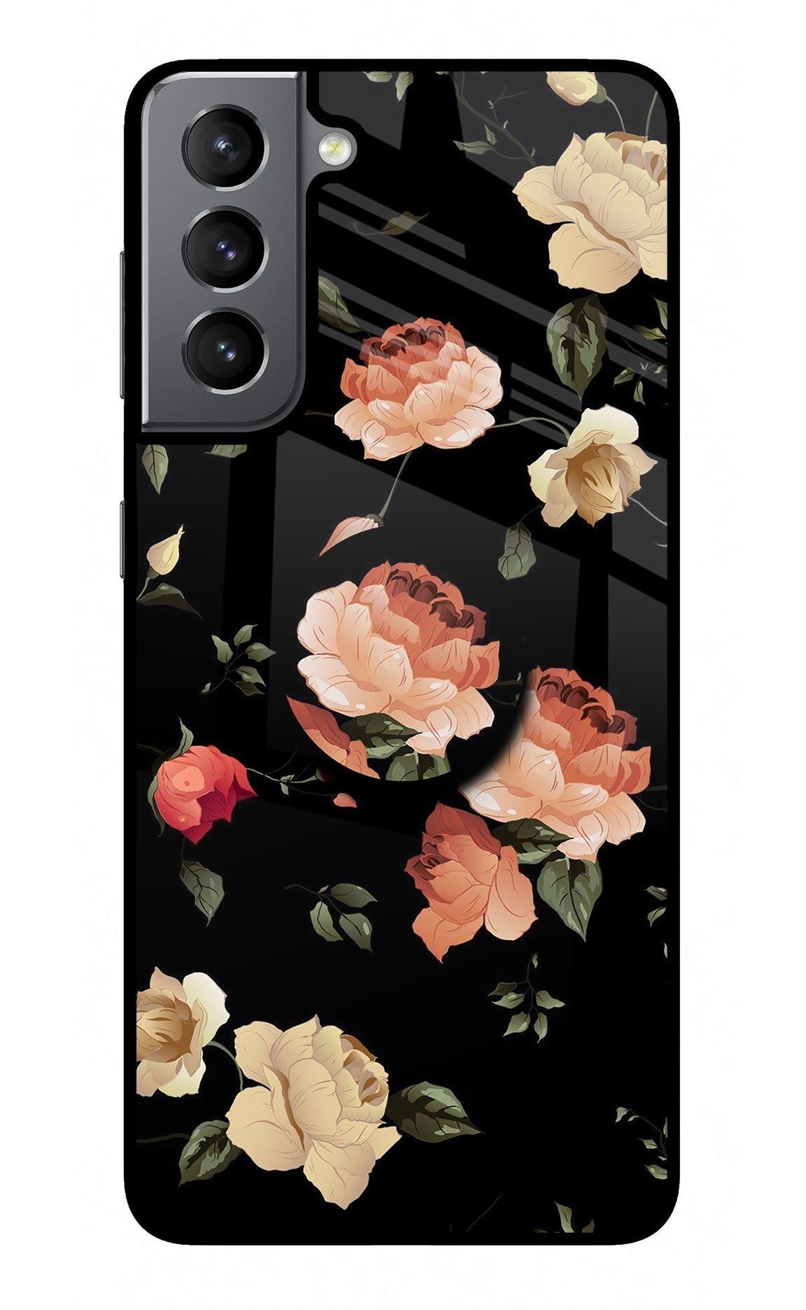 Flowers Samsung S21 Glass Case