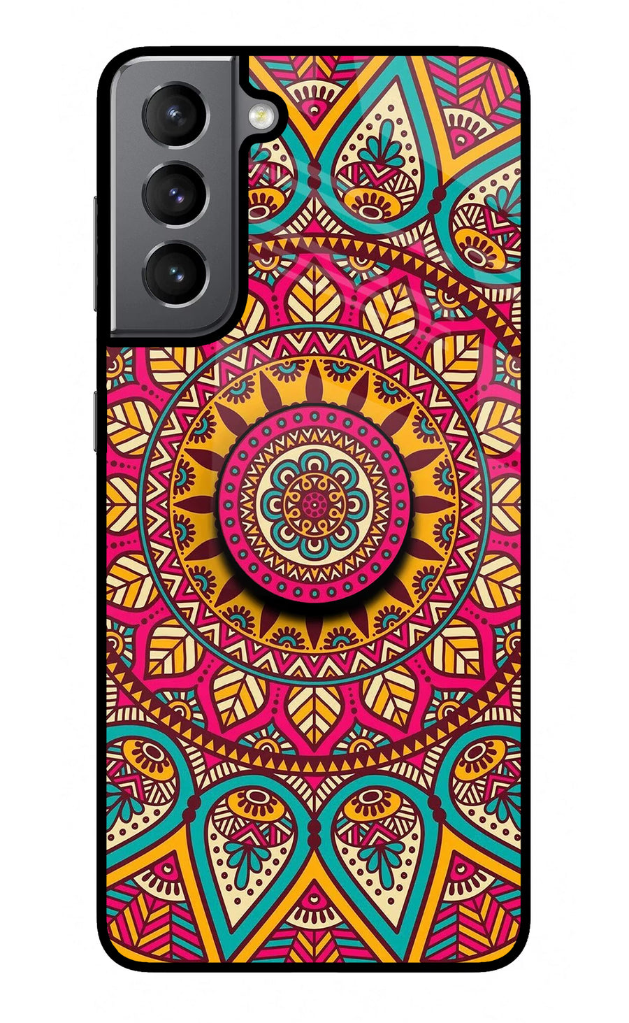 Mandala Samsung S21 Pop Case, Glass case