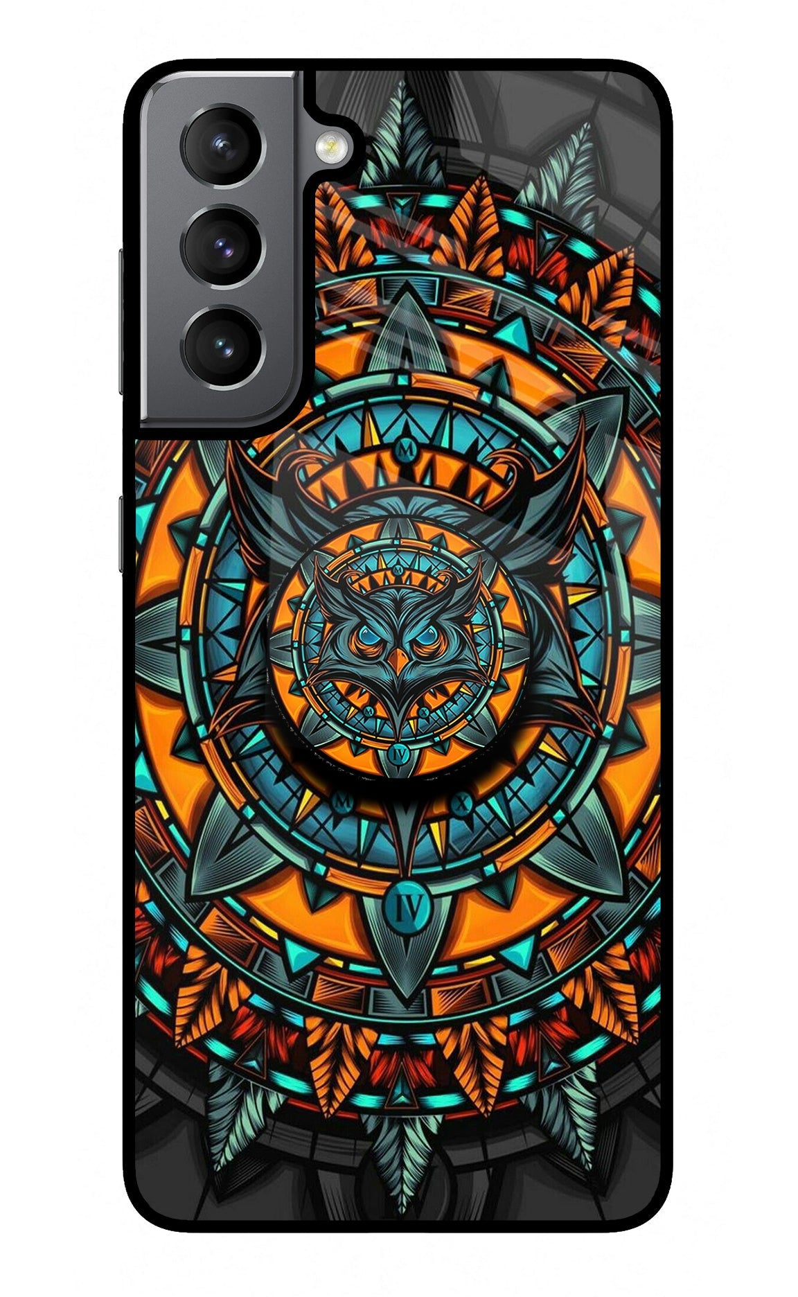 Angry Owl Samsung S21 Glass Case