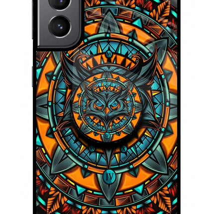 Angry Owl Samsung S21 Pop Case by Casekaro