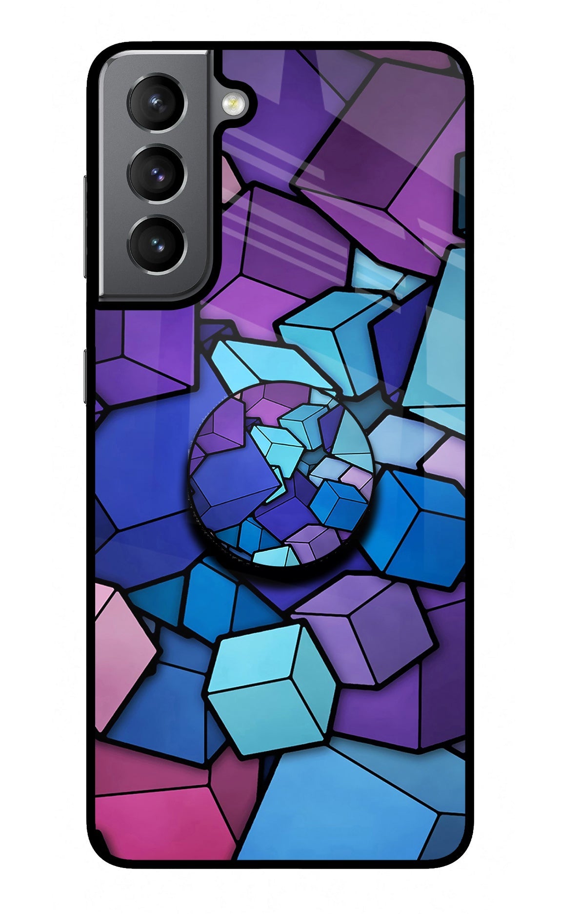 Cubic Abstract Samsung S21 Pop Case