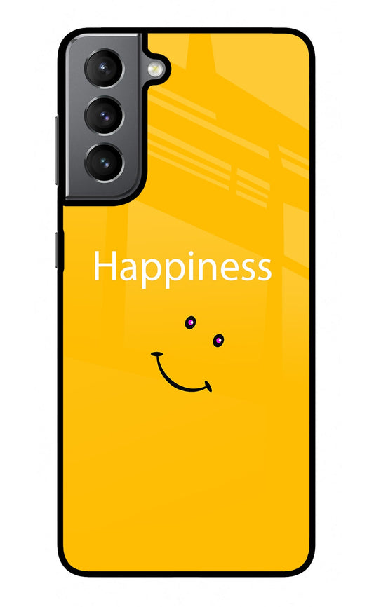 Happiness With Smiley Samsung S21 Plus Glass Case