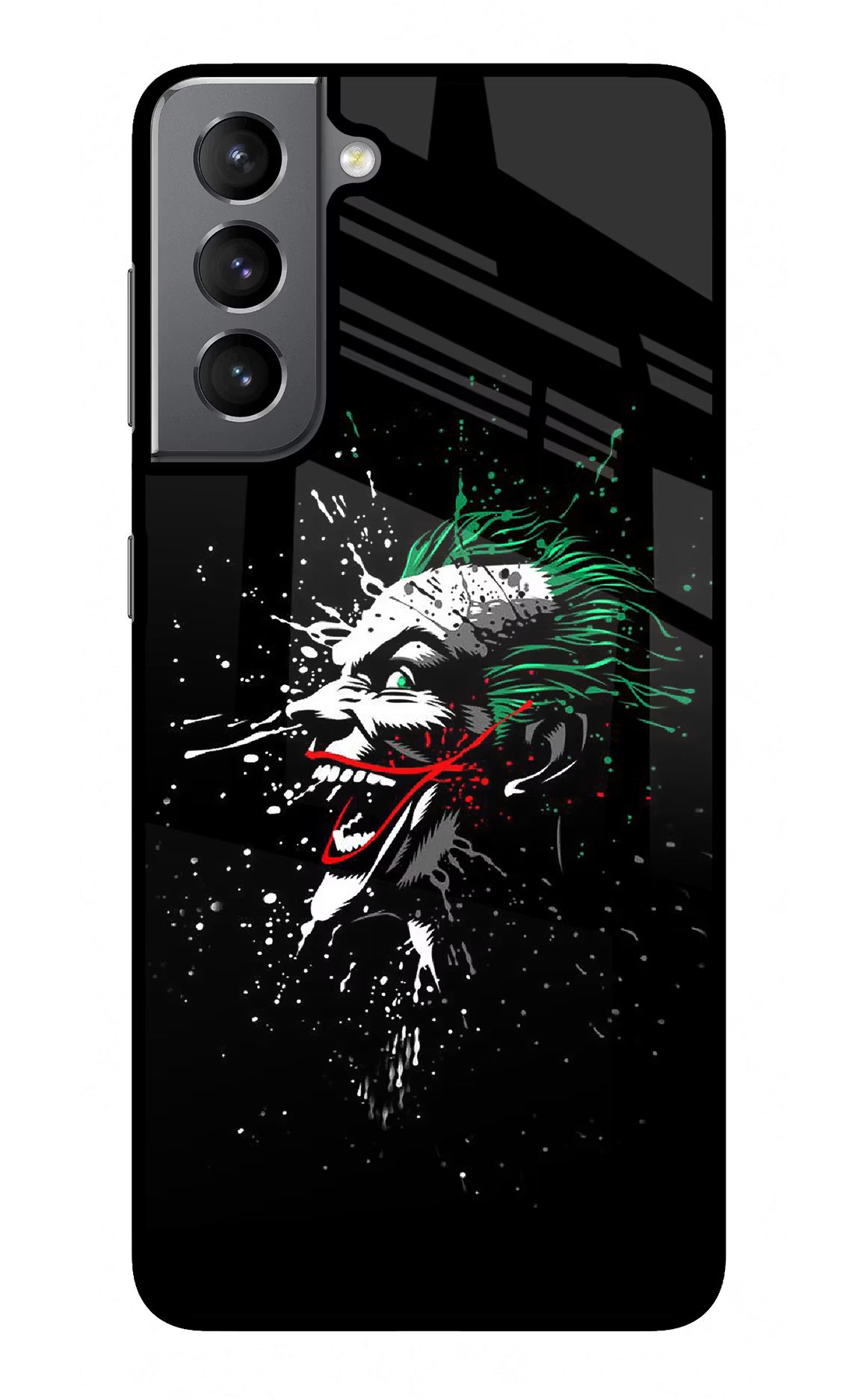 Joker Samsung S21 Plus Glass Case Back Cover by Casekaro
