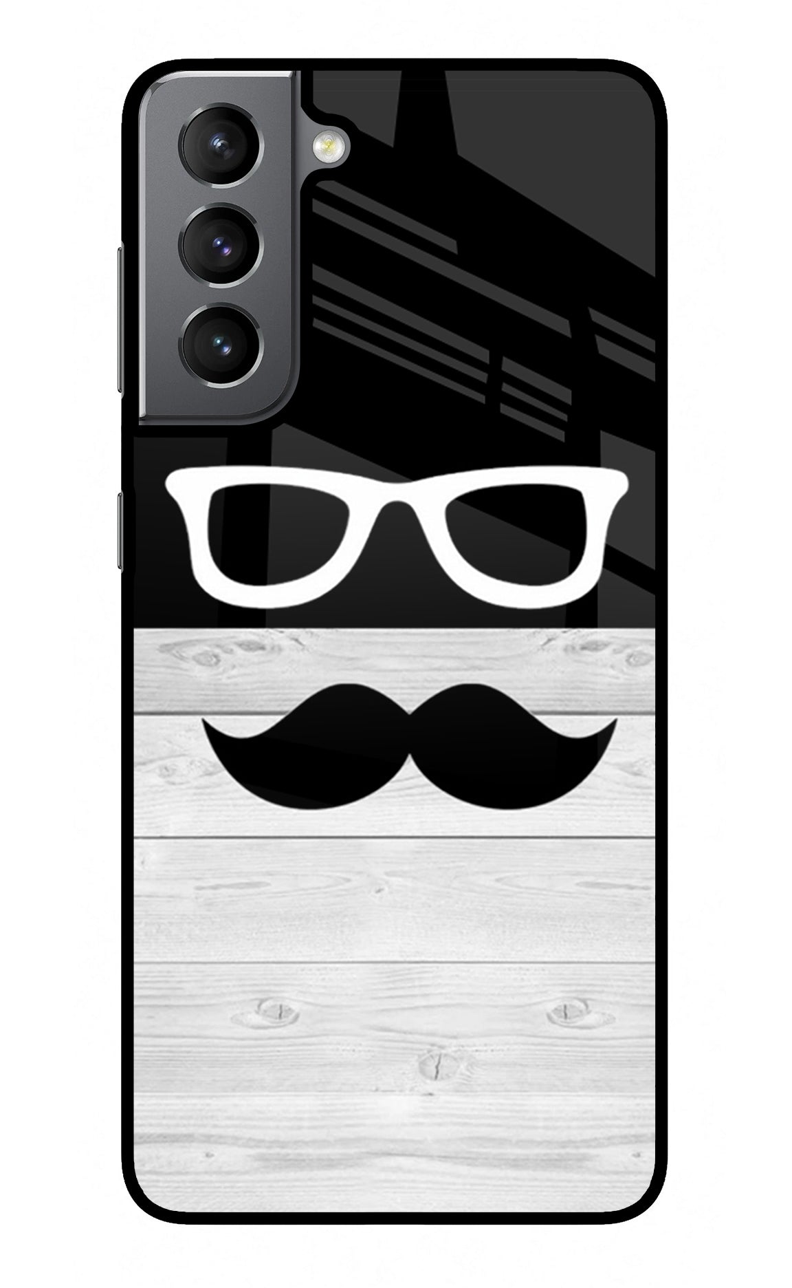 Mustache Samsung S21 Plus Glass Case