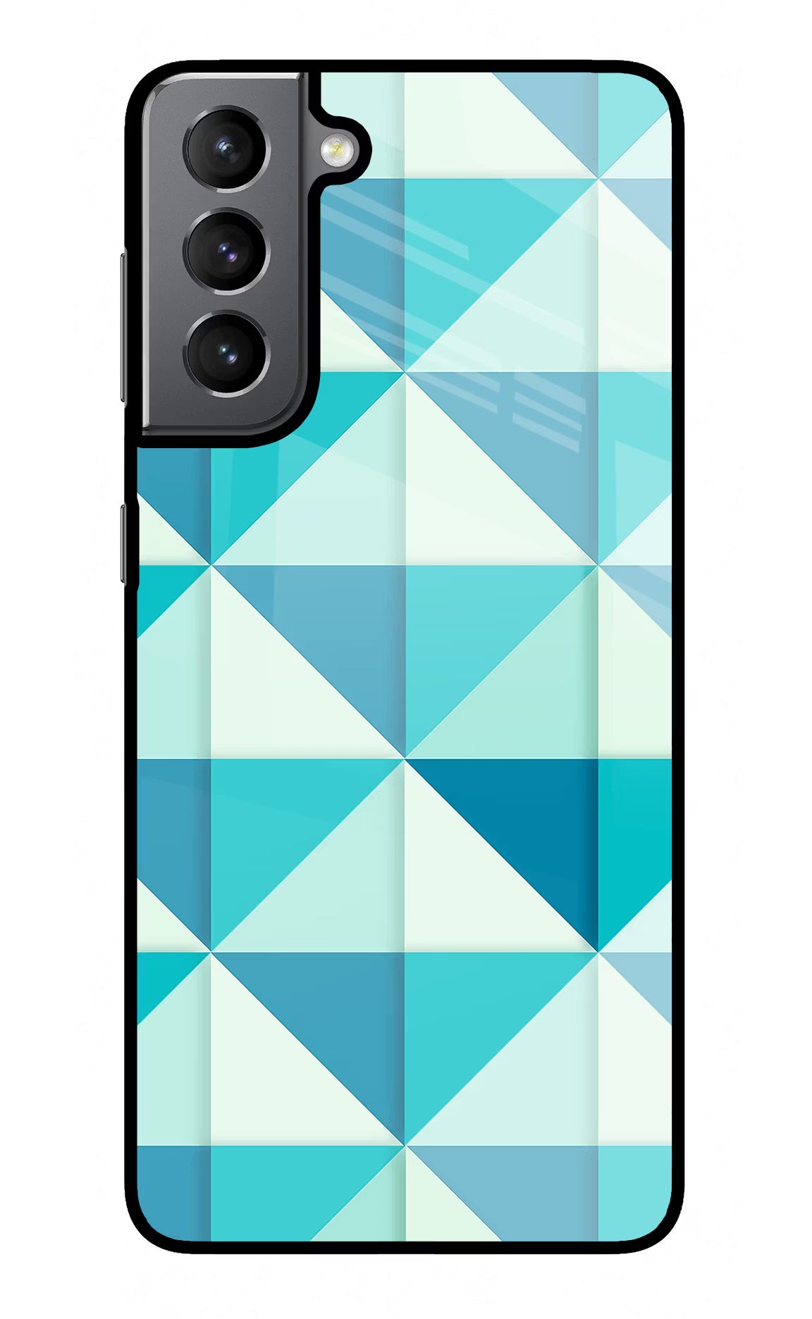 Abstract Samsung S21 Plus Glass Case Back Cover by Casekaro