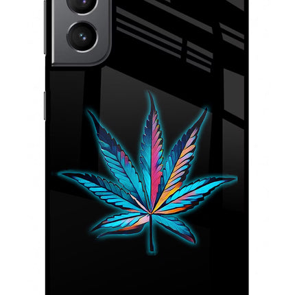 Weed Samsung S21 Plus Glass Case Back Cover by Casekaro