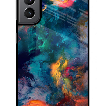 Artwork Paint Samsung S21 Plus Glass Case Back Cover by Casekaro