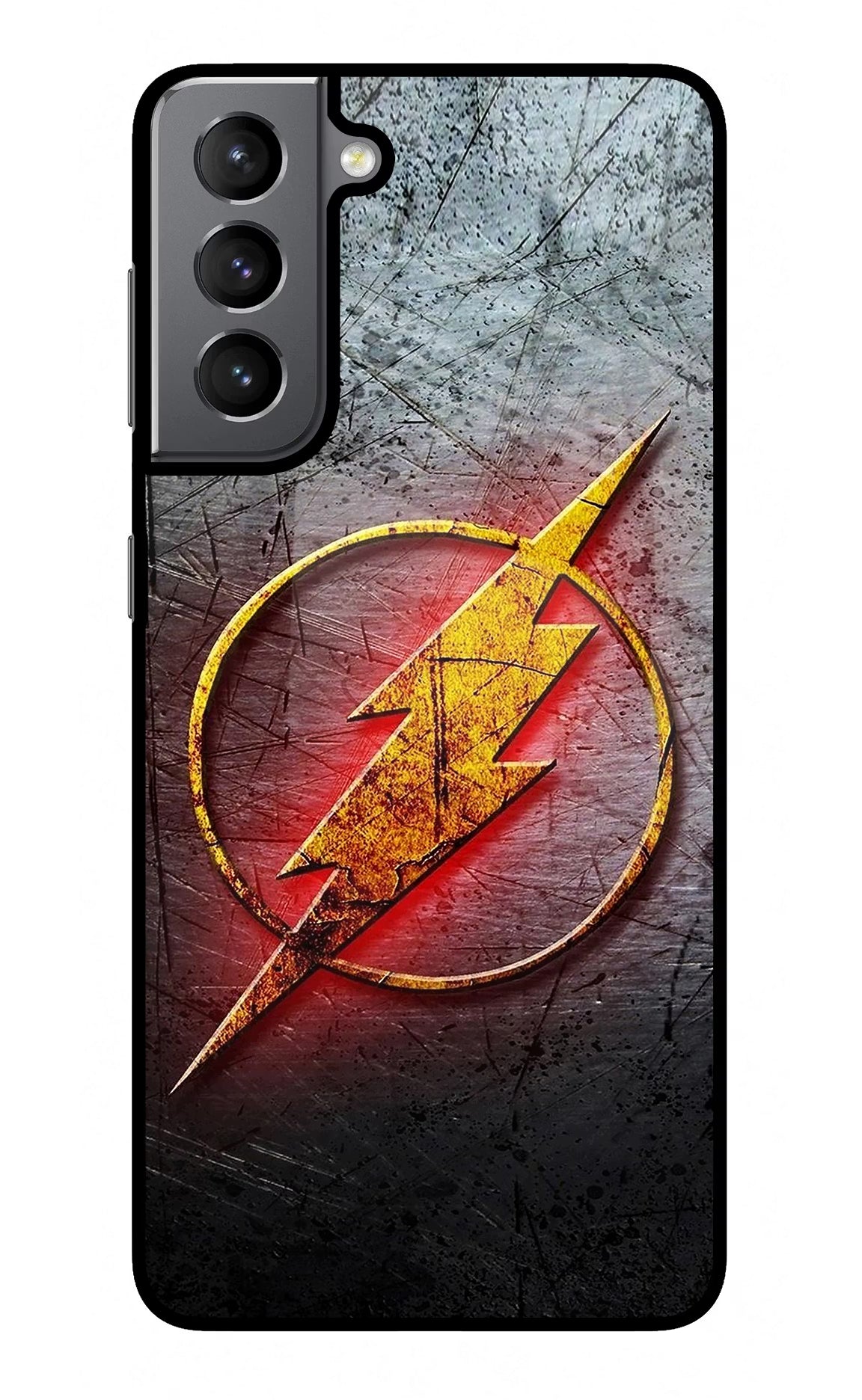 Flash Samsung S21 Plus Glass Case Back Cover by Casekaro