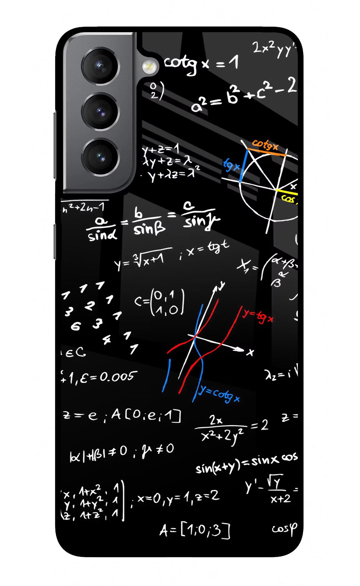 Mathematics Formula Samsung S21 Plus Glass Case Back Cover by Casekaro