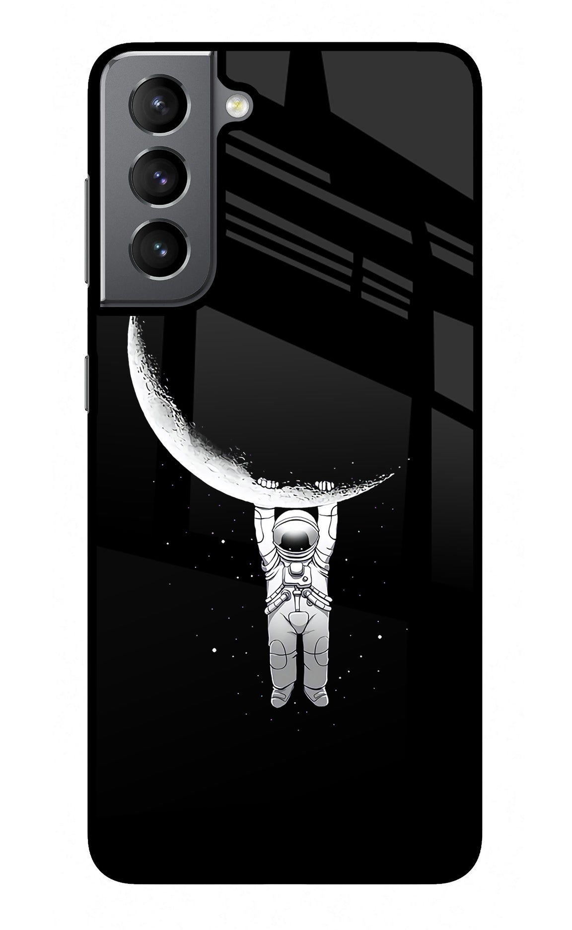 Moon Space Samsung S21 Plus Glass Case