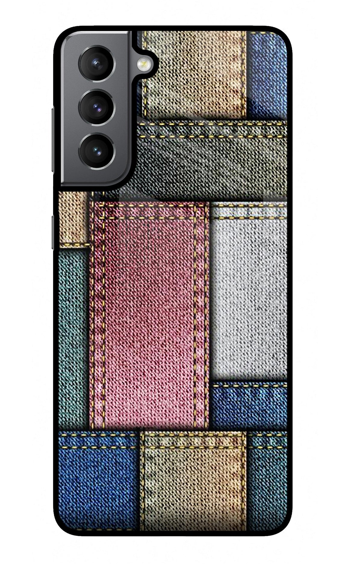 Multicolor Jeans Samsung S21 Plus Back Cover