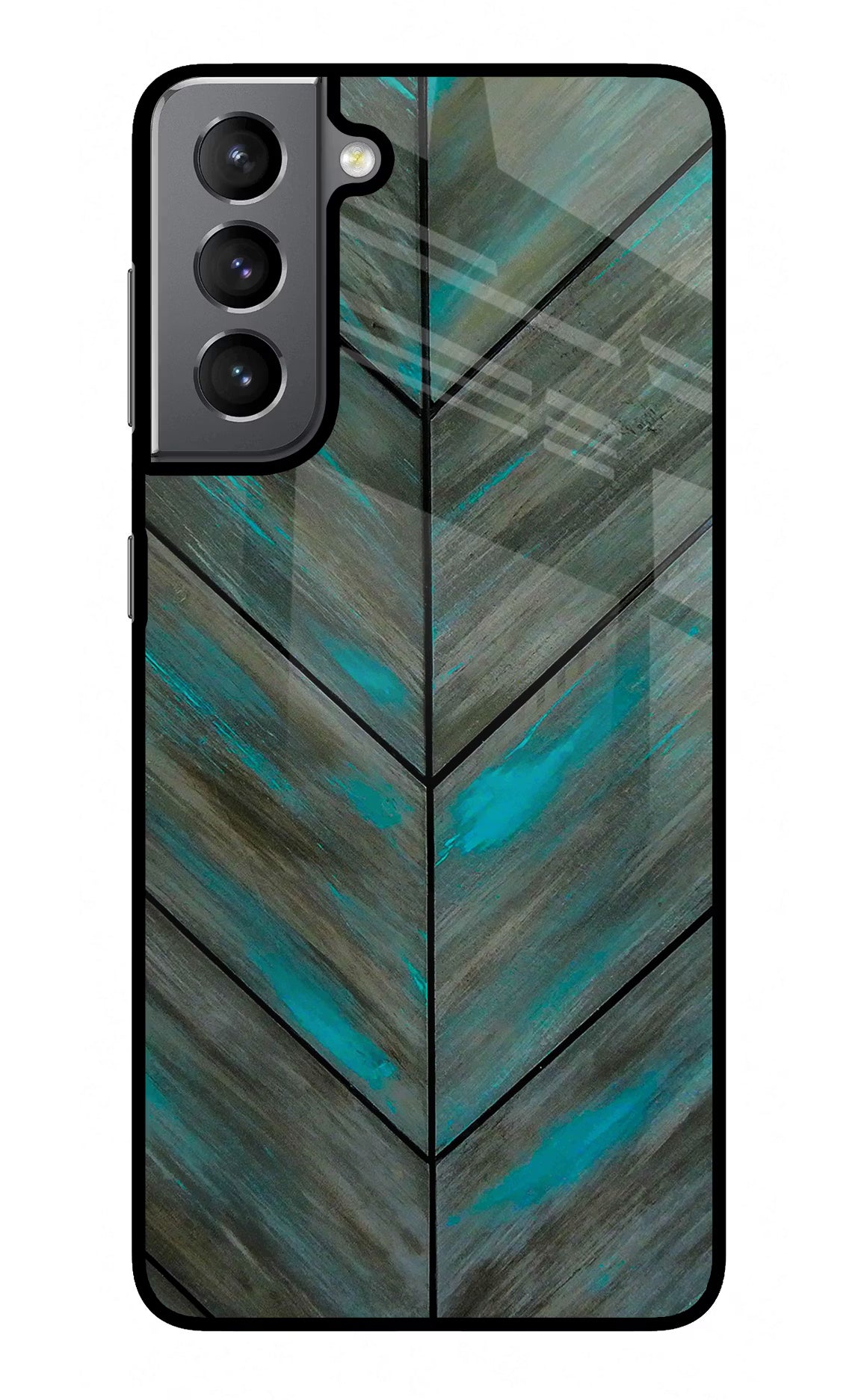 Pattern Samsung S21 Plus Glass Case Back Cover by Casekaro