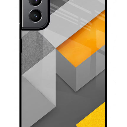 Abstract Samsung S21 Plus Glass Case Back Cover by Casekaro