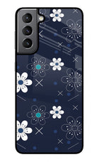 Flowers Samsung S21 Plus Glass Case
