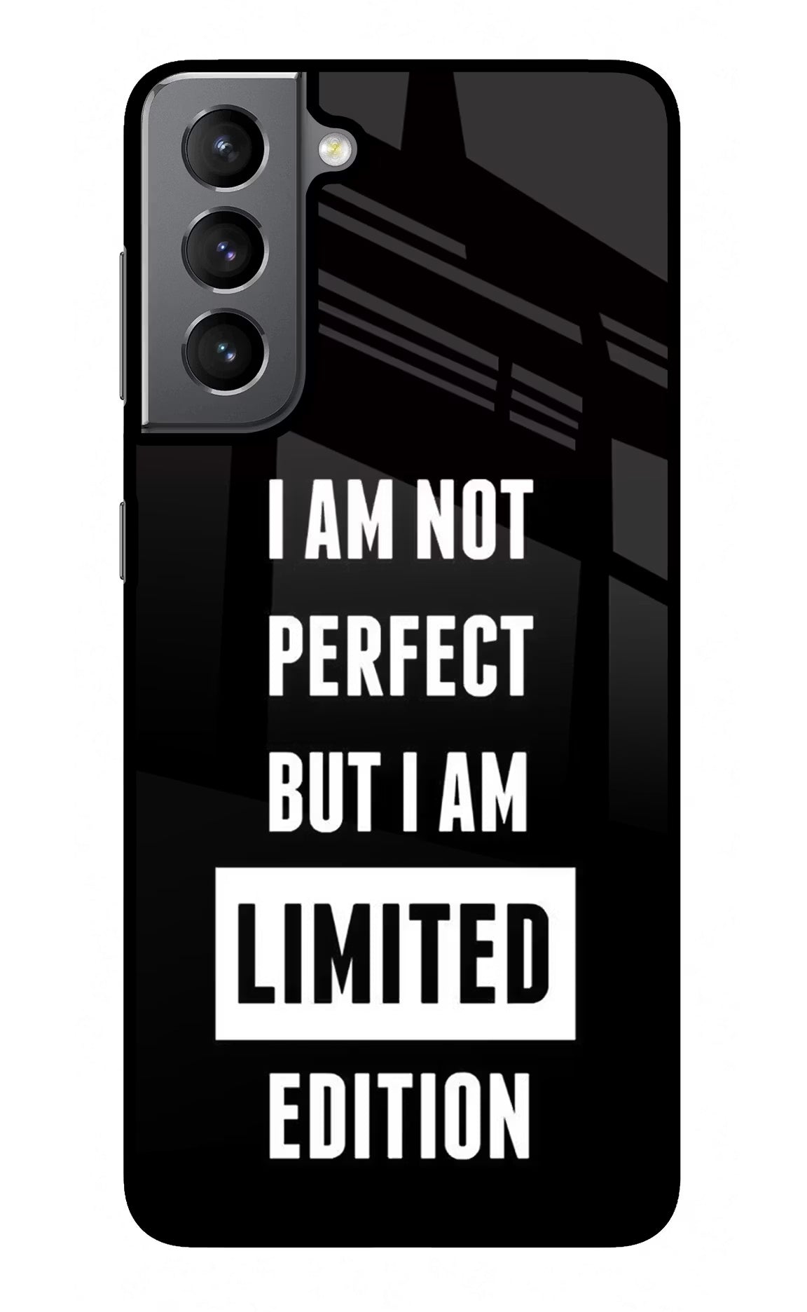 I Am Not Perfect But I Am Limited Edition Samsung S21 Plus Glass Case Back Cover by Casekaro