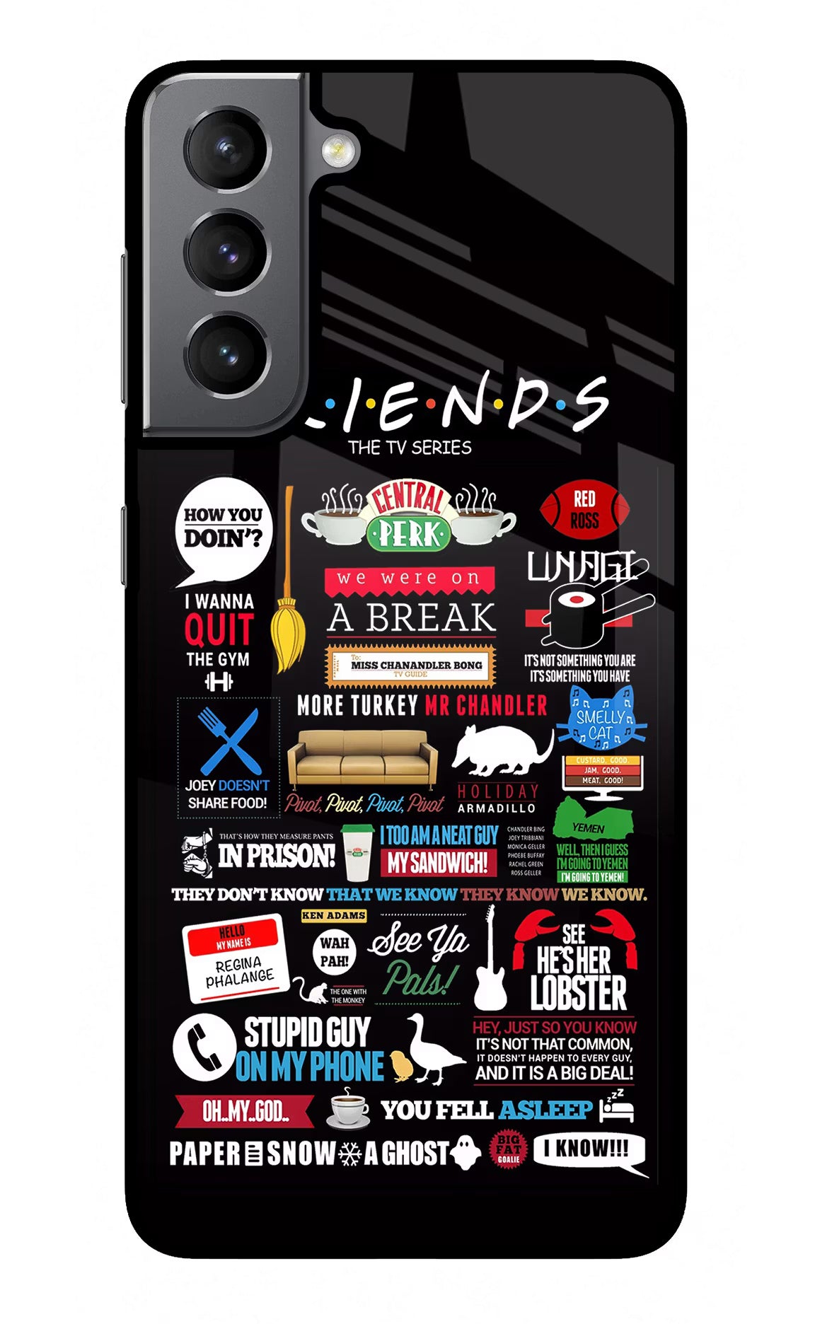 FRIENDS Samsung S21 Plus Glass Case Back Cover by Casekaro