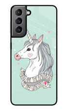 Unicorn Wallpaper Samsung S21 Plus Glass Case