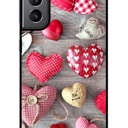 Love Wallpaper Samsung S21 Plus Glass Case Back Cover by Casekaro