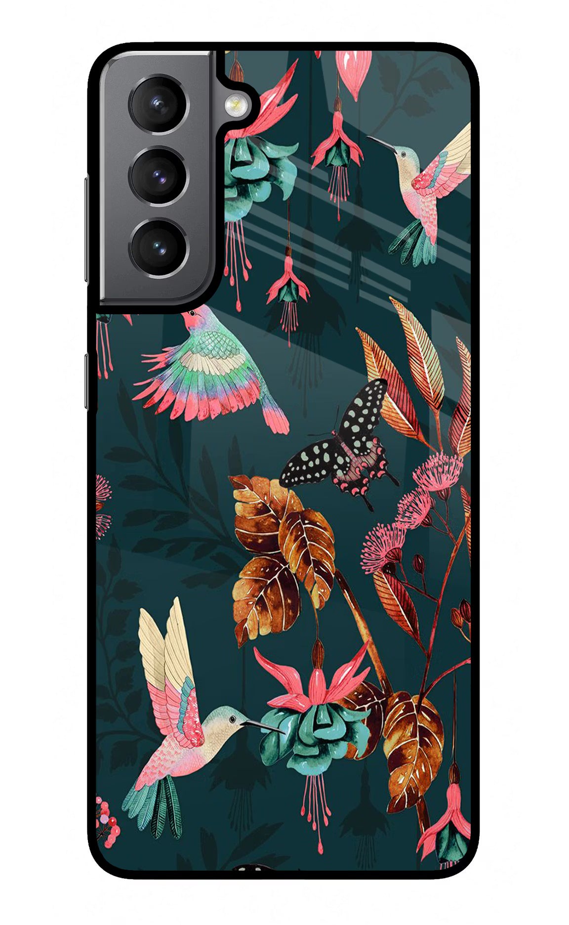 Birds Samsung S21 Plus Glass Case Back Cover by Casekaro