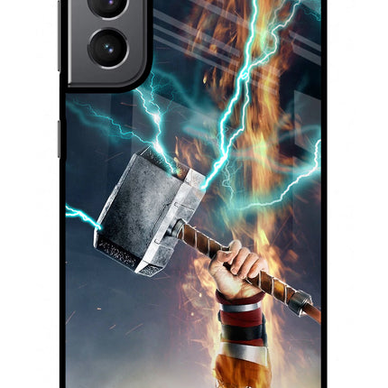Thor Hammer Mjolnir Samsung S21 Plus Glass Case