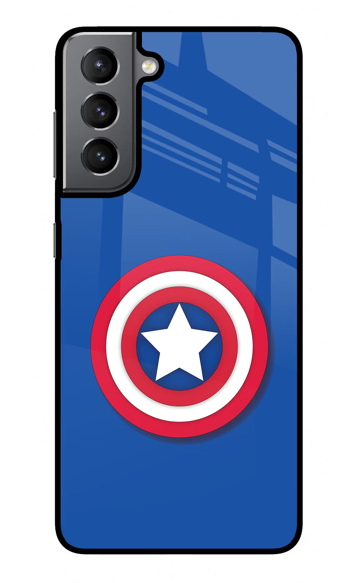 Shield Samsung S21 Plus Glass Case Back Cover by Casekaro