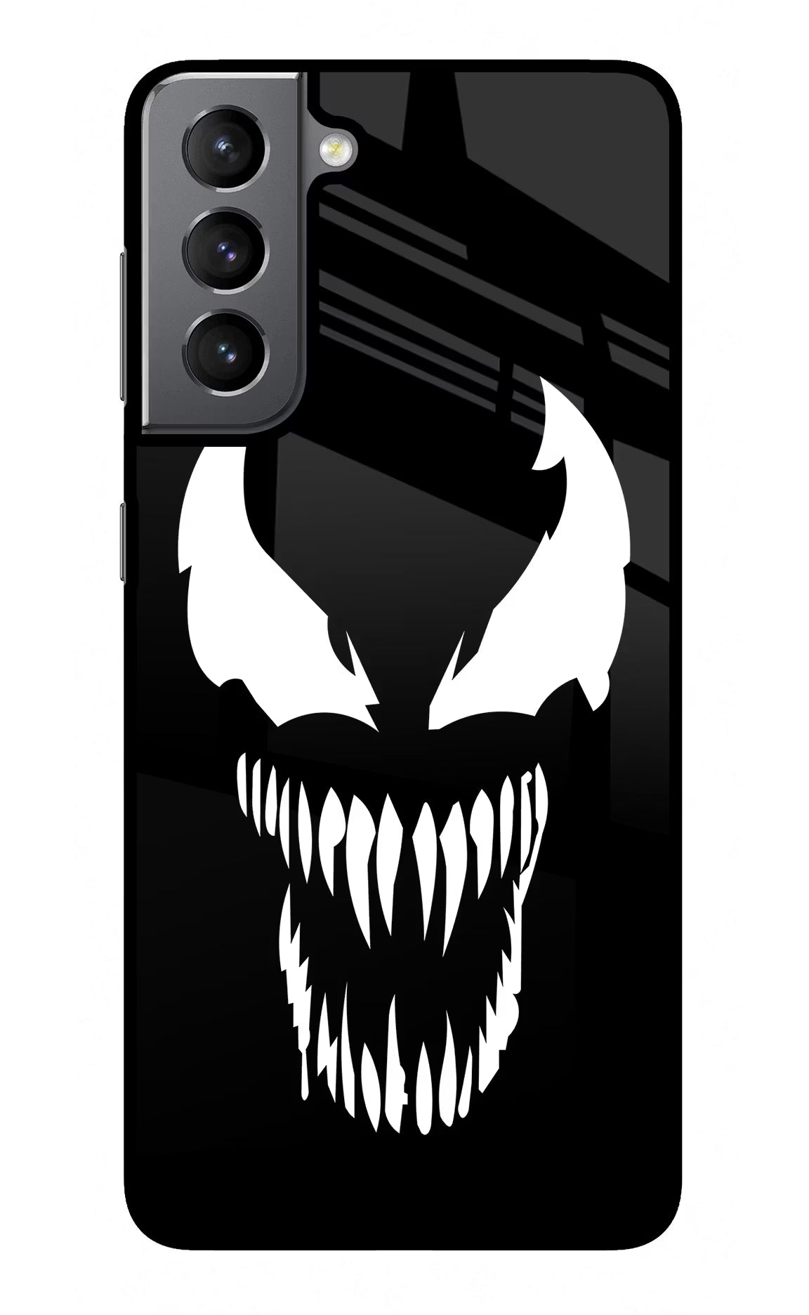 Venom Samsung S21 Plus Glass Case Back Cover by Casekaro
