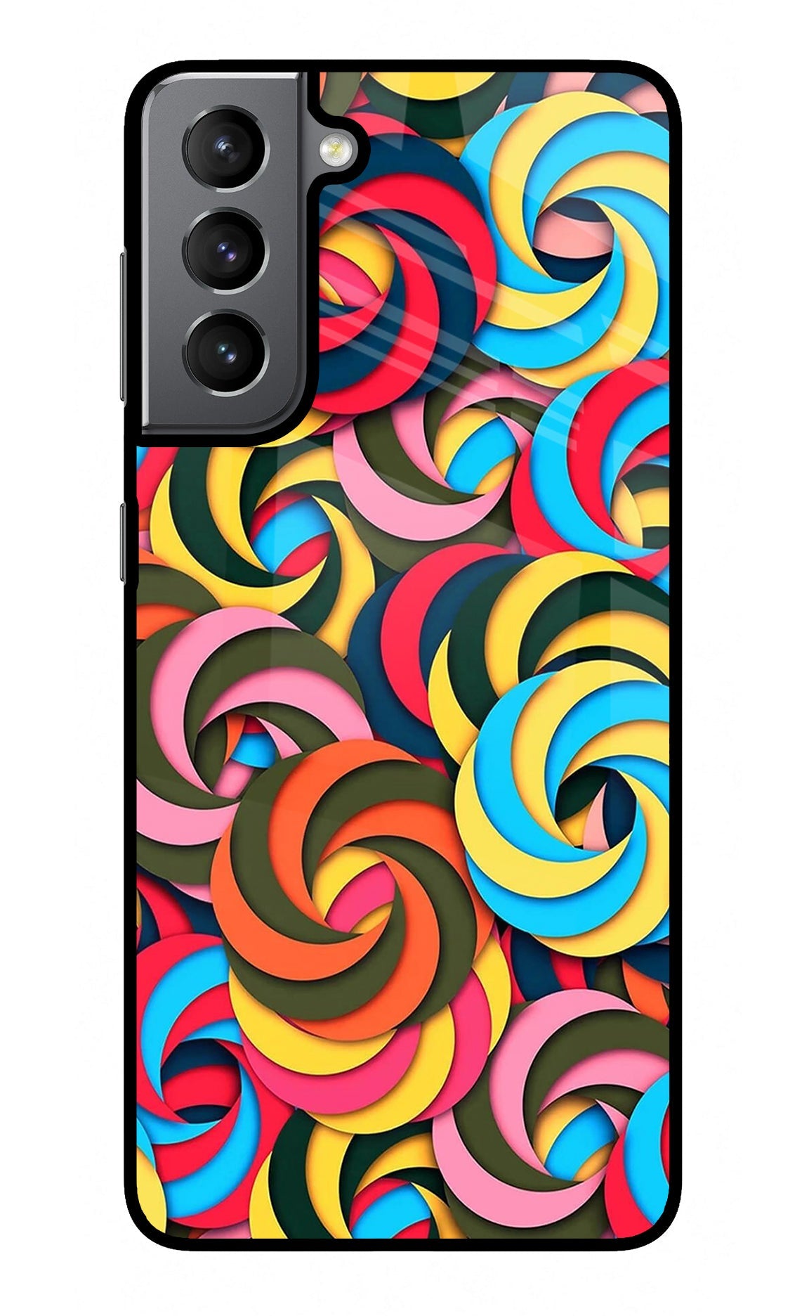 Spiral Pattern Samsung S21 Plus Back Cover