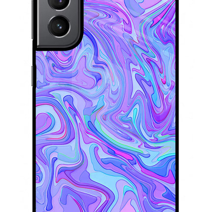 Glitter Samsung S21 Plus Glass Case Back Cover by Casekaro