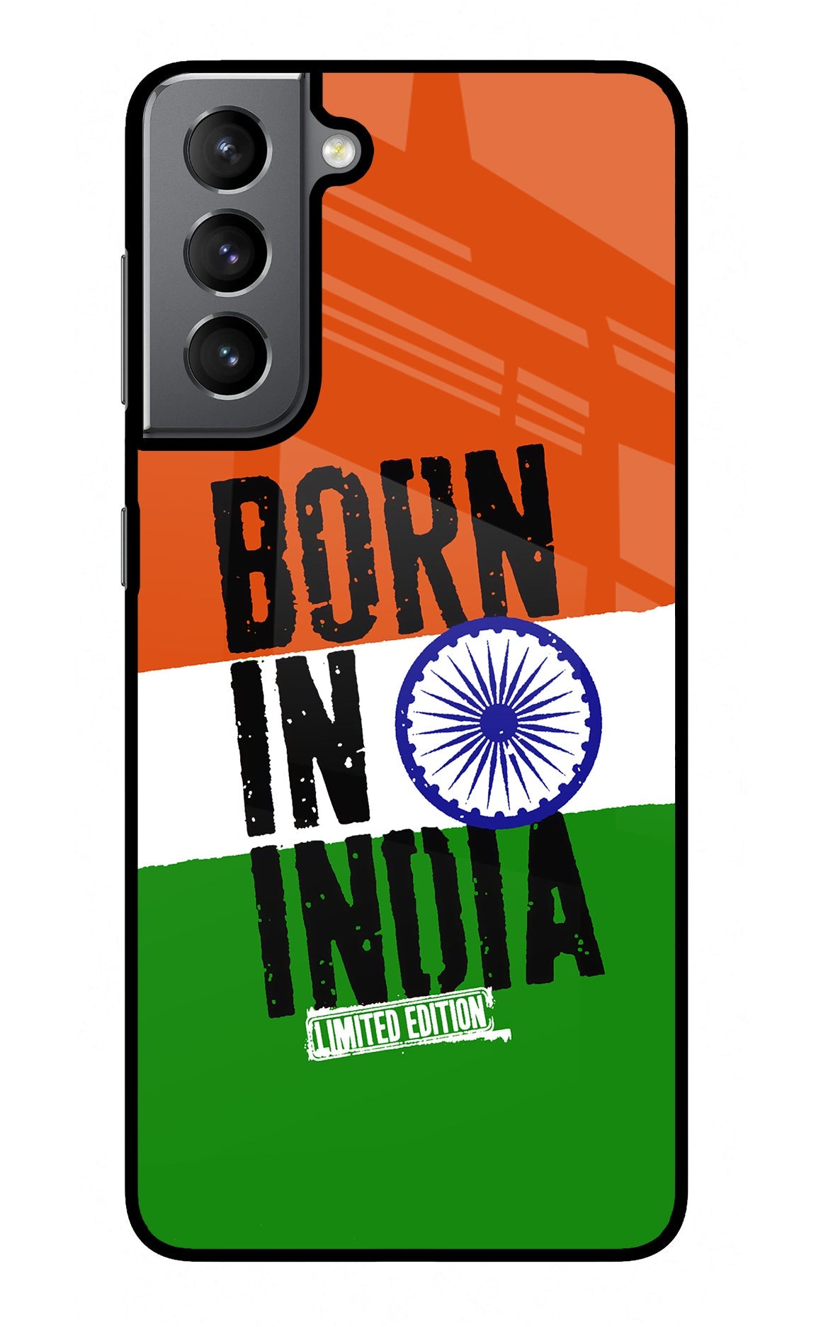 Born in India Samsung S21 Plus Glass Case