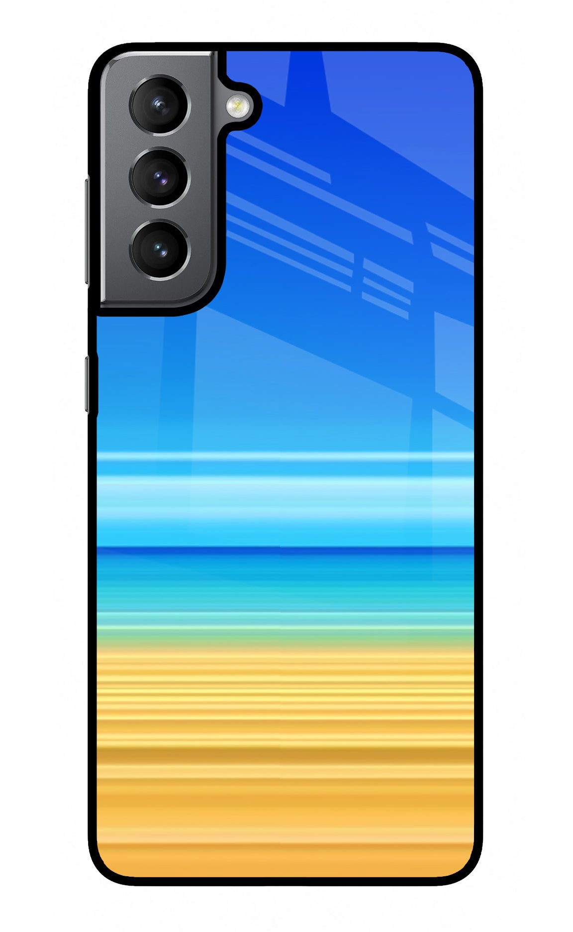 Beach Art Samsung S21 Plus Glass Case