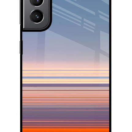 Morning Colors Samsung S21 Plus Glass Case Back Cover by Casekaro